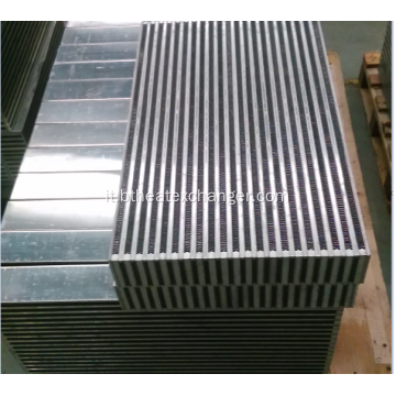 Nucleo intercooler e piastra in alluminio